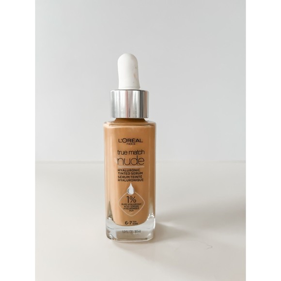 L'Oreal Paris True Match Hyaluronic Tinted Serum Makeup Skincare "Tan 6-7" 1 oz - Picture 1 of 5